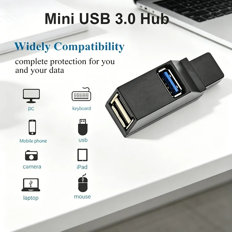 Desk Setup Usb Hub - Hub USB 3.0 2.0 Rotativo com