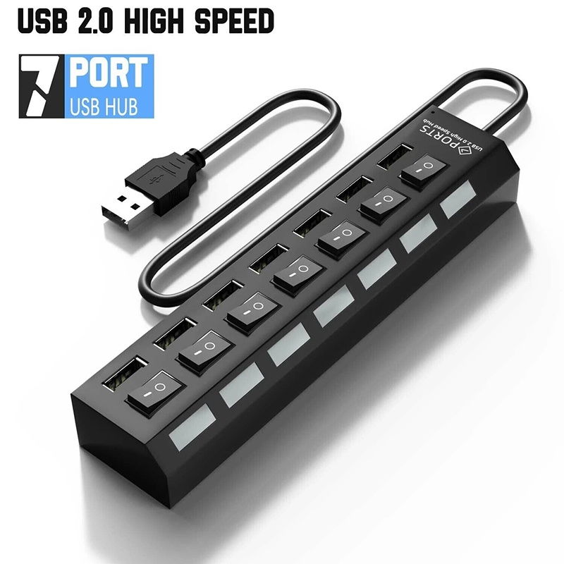 Desk Setup Usb Hub - Hub USB 3.0 7 em 1,