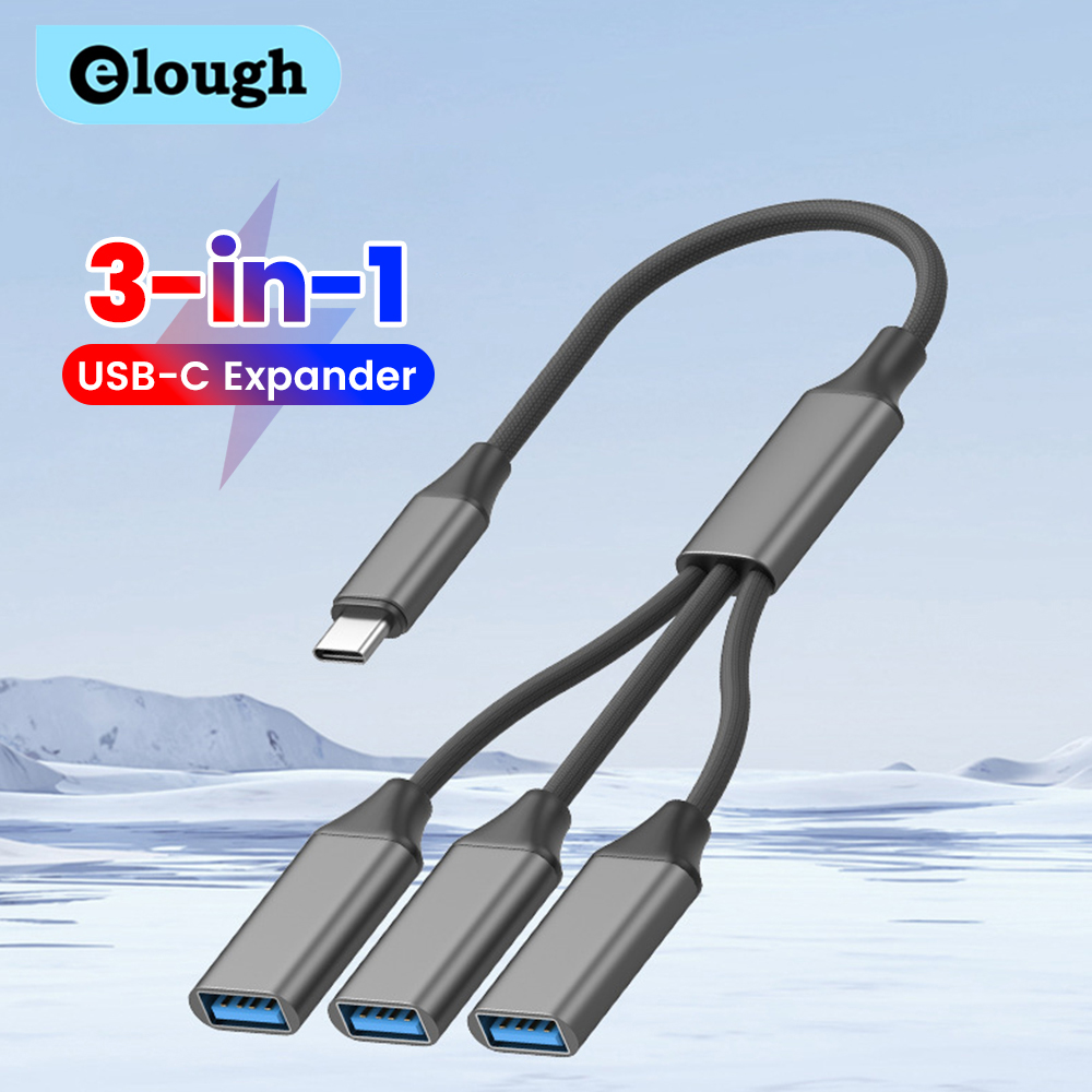 Desk Setup Usb Hub - 3 em 1 cabo divisor usb