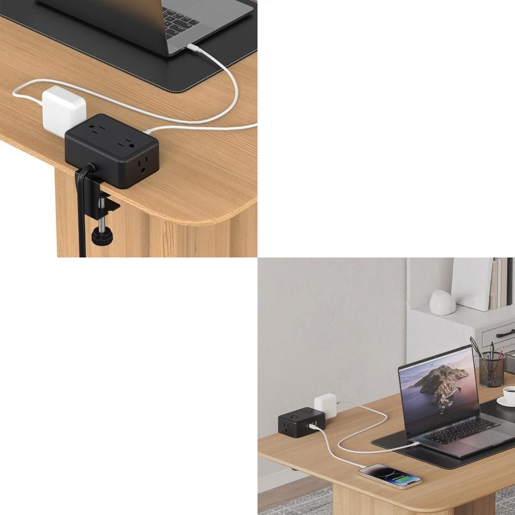 Desk Setup Usb Hub - Tomadas seguras USB C PD20W tiras