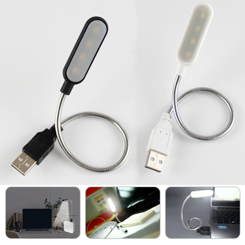 Mini 4 led livro lâmpada portá - Desk Setup For Laptop avaliação e preço