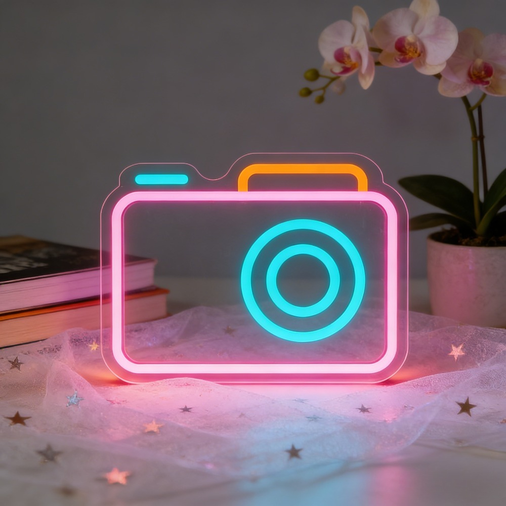 Letreiro de Neon LED para Câme - Desk Setup Photography avaliação e preço