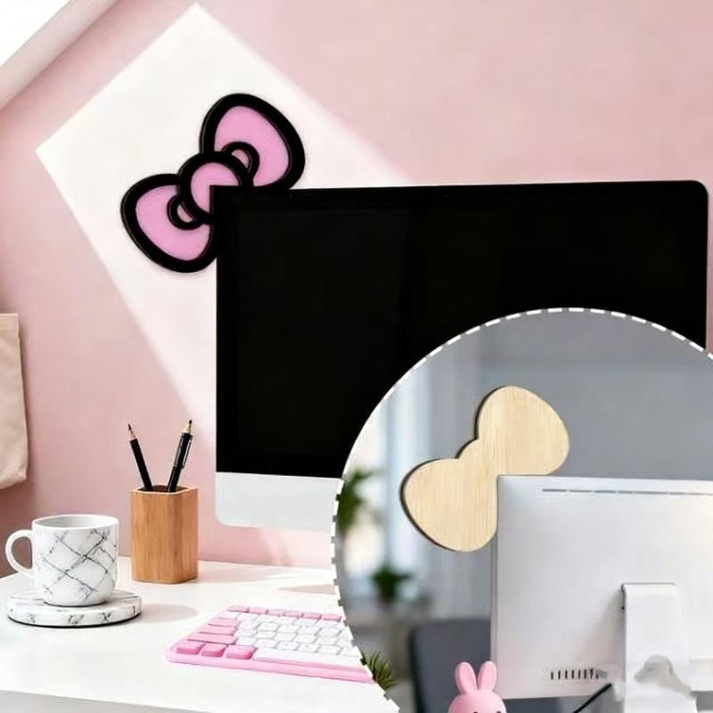 Novo Laço de Madeira 1/2 Peças - Desk Setup Pc avaliação e preço
