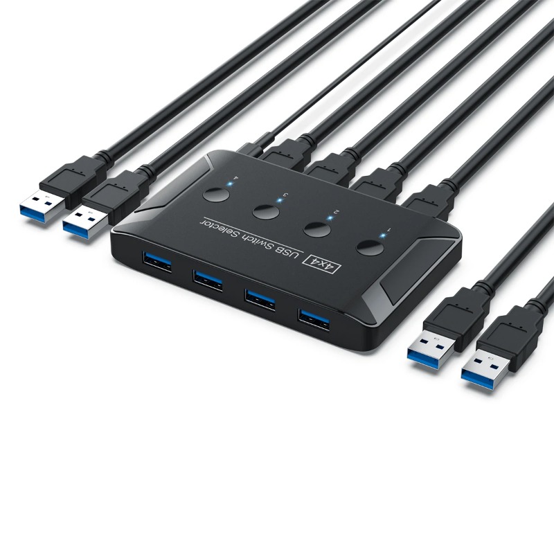 Switch KVM USB 3.0 de 4 Entrad - Desk Setup Usb Hub avaliação e preço
