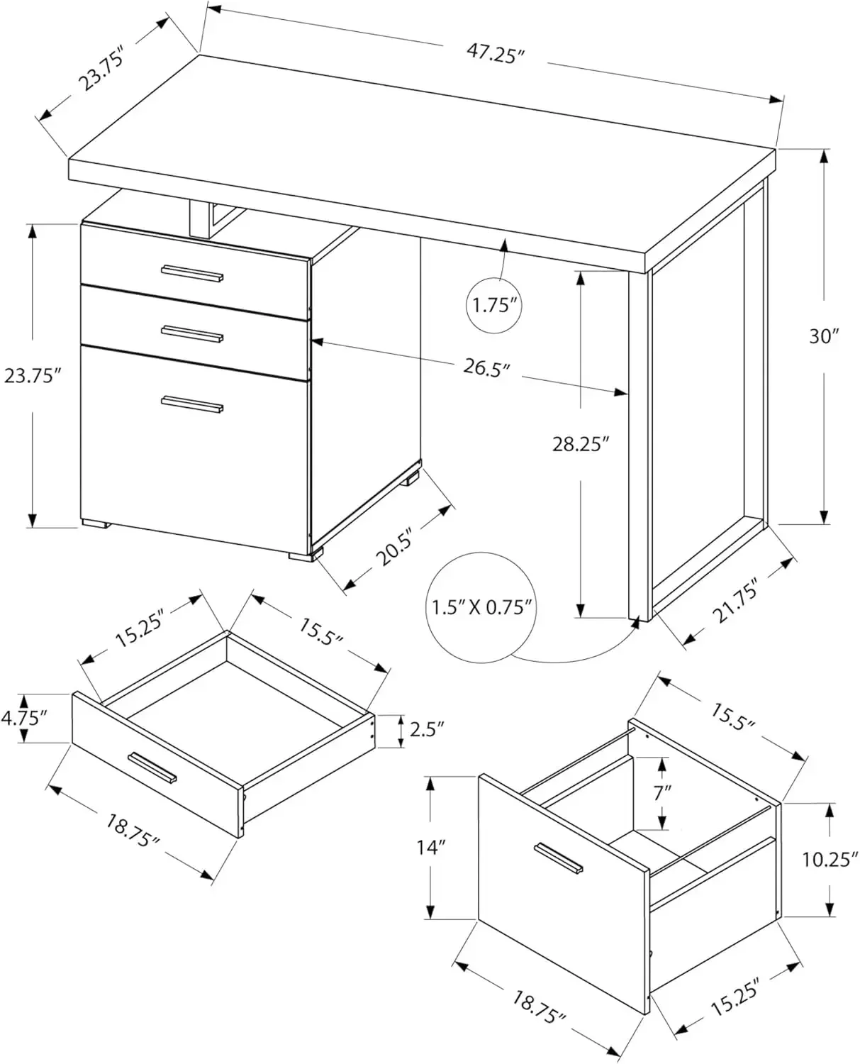 Mesa de Computador com Armário - Desk Setup Brown avaliação e preço