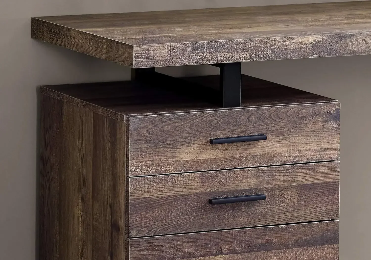 Mesa de Computador com Armário - Desk Setup Brown avaliação e preço
