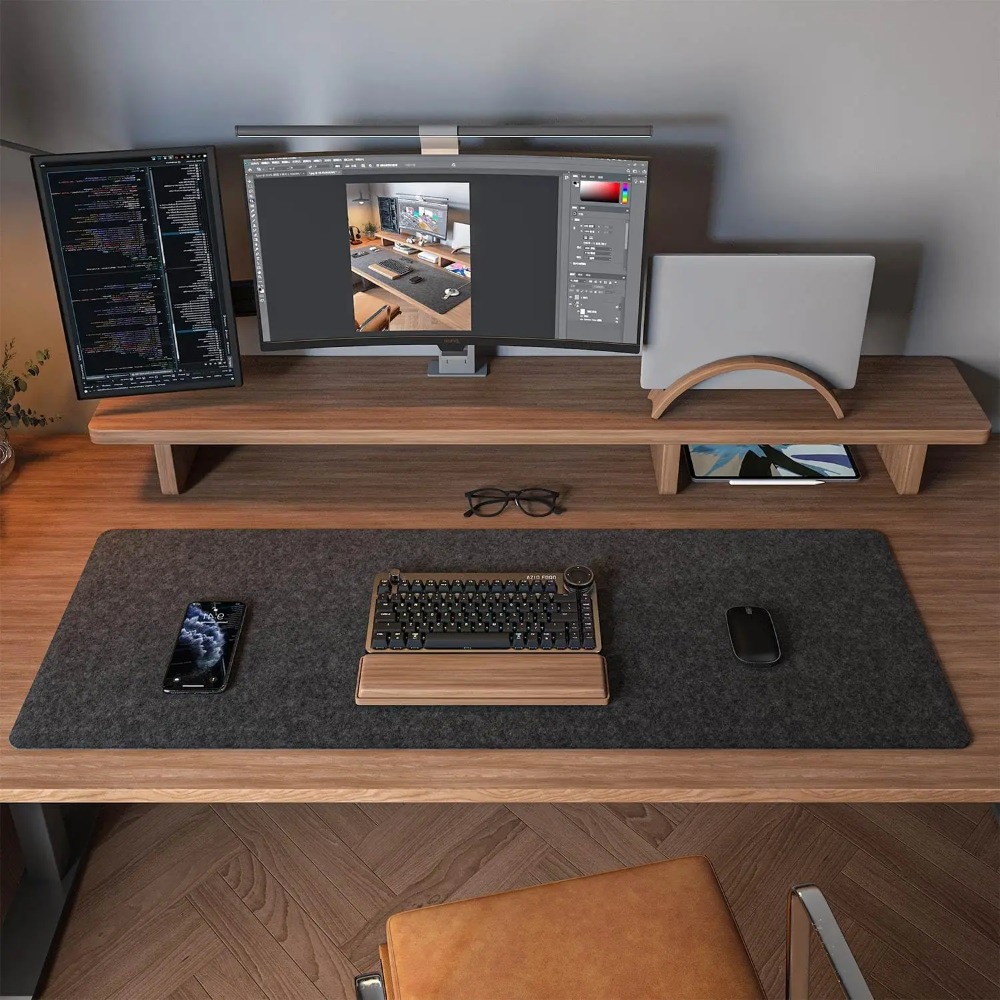 Tapete de mesa de feltro tapet - Desk Setup Carpet avaliação e preço