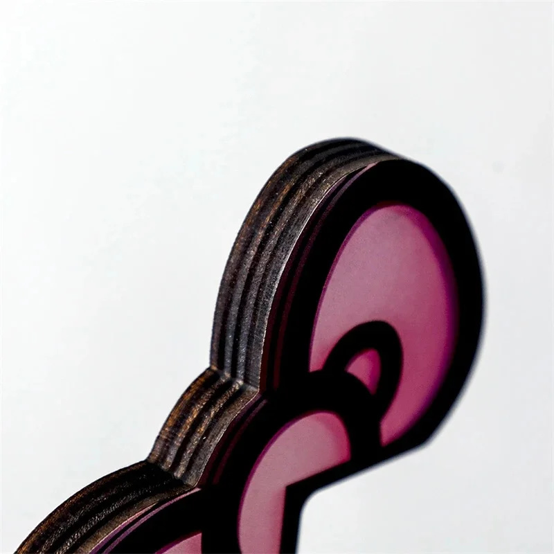 Kawaii rosa acrílico arco moni - Desk Setup Pc avaliação e preço