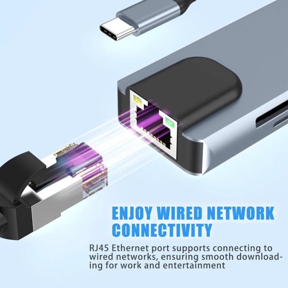 Hub USB C 8/7 em 1 Adaptador D - Desk Setup Usb Hub avaliação e preço