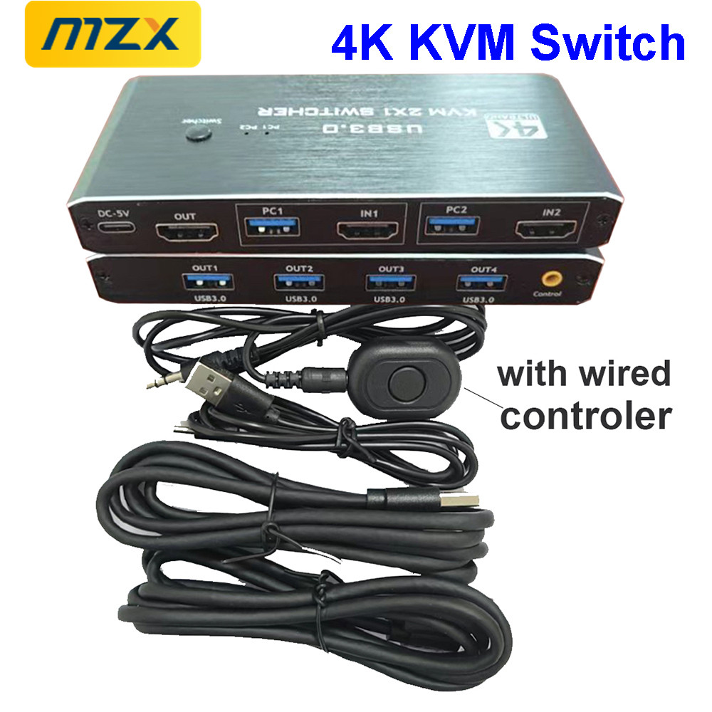 Switch KVM 4K 60Hz, Hub USB 3. - Desk Setup Usb Hub avaliação e preço