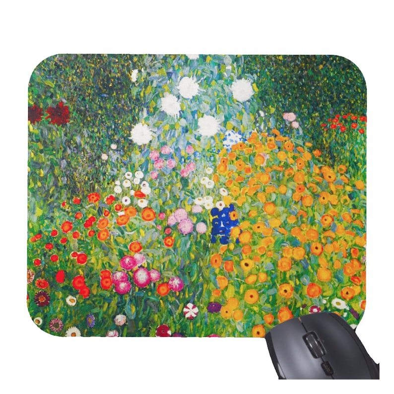 Gustav klimt flores floral mou - Desk Setup Productivity avaliação e preço