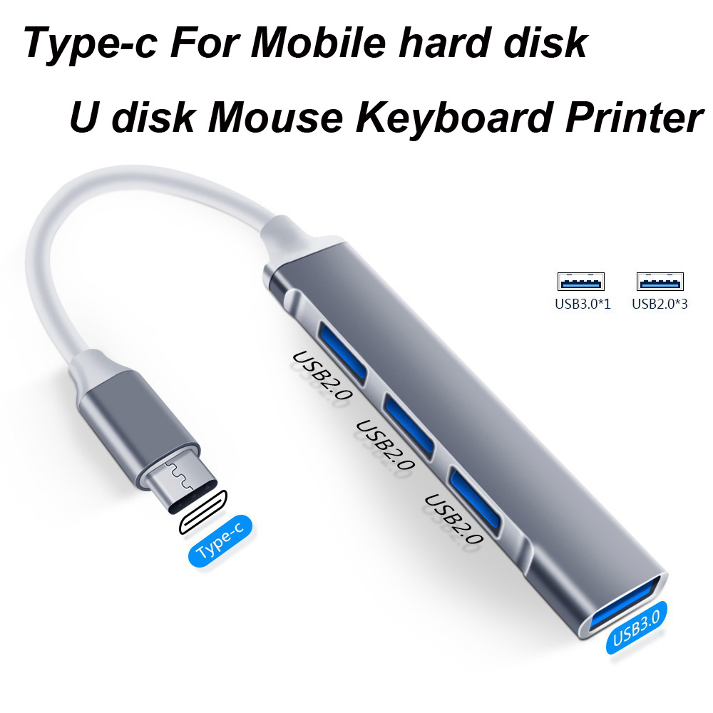 Hub USB 3.0 TIPO-C 3.1 com 4 p - Desk Setup Usb Hub avaliação e preço