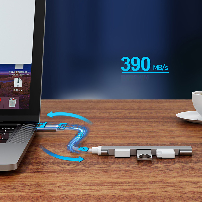 Hub USB 3.0 TIPO-C 3.1 com 4 p - Desk Setup Usb Hub avaliação e preço