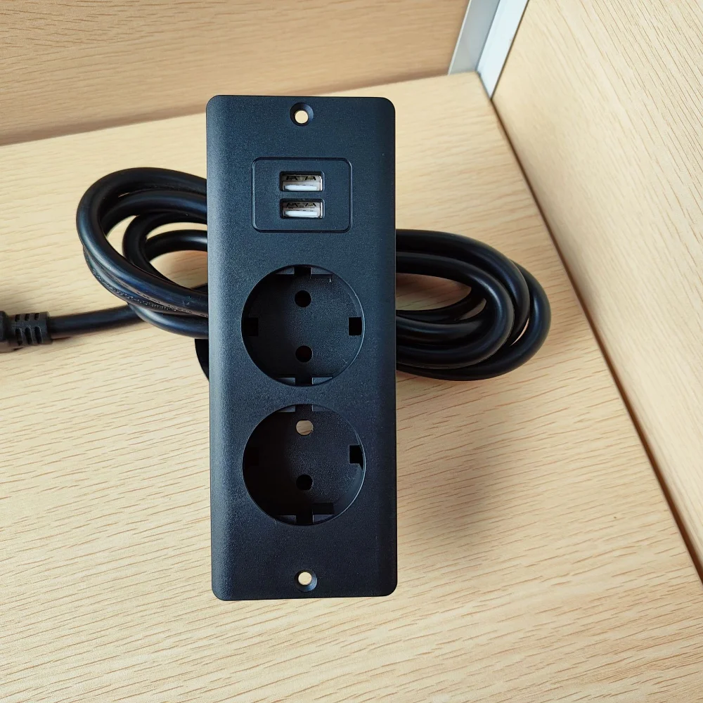 EU KR-Tomadas elétricas embuti - Desk Setup Usb Hub avaliação e preço