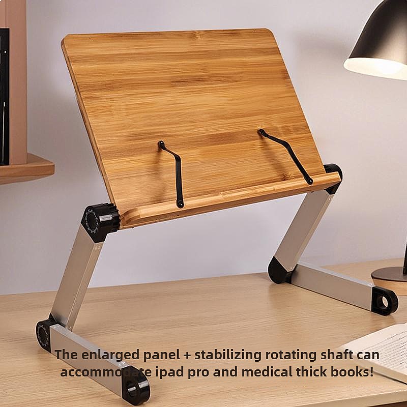 Mesa de Cama Ajustável em Bamb - Desk Setup With Ipad avaliação e preço