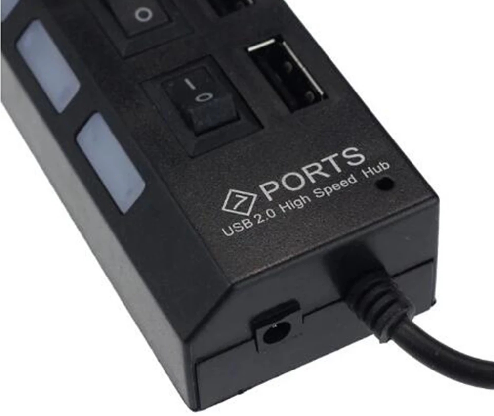 Hub USB 2.0 de 7 portas para l - Desk Setup Usb Hub avaliação e preço