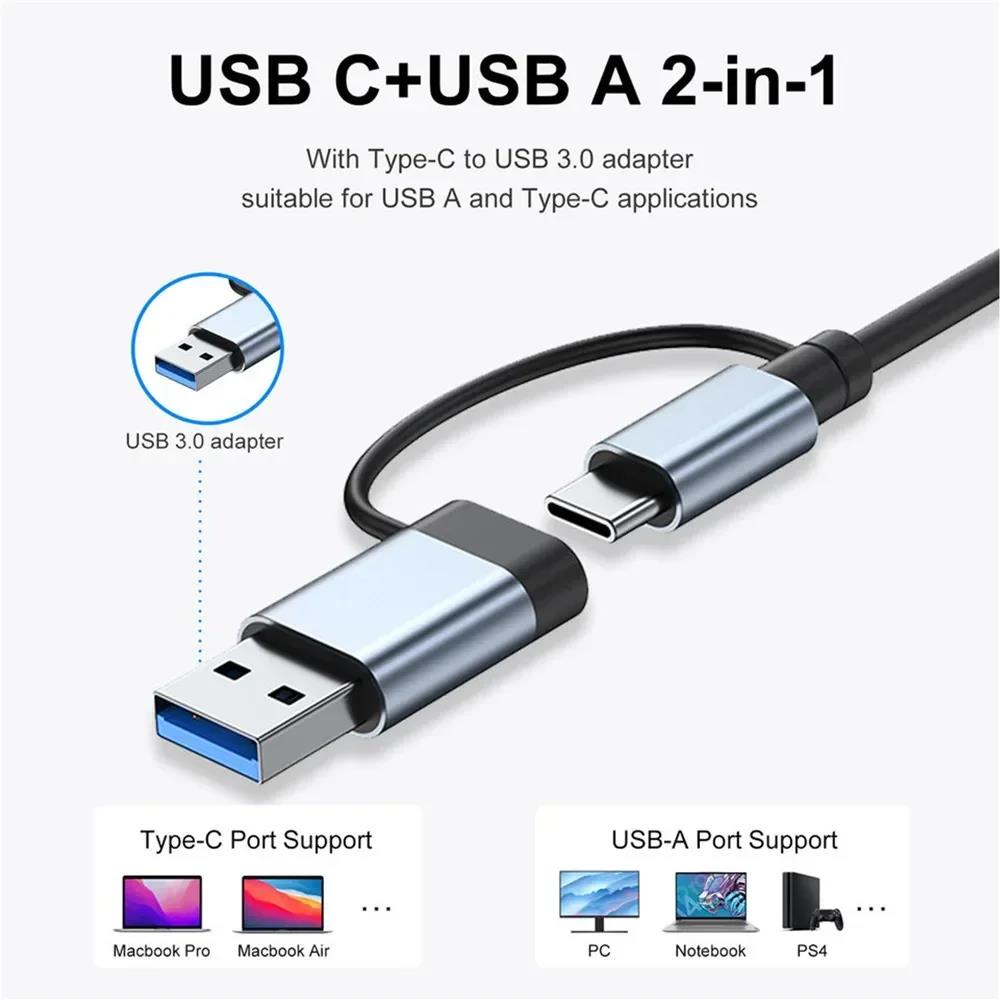 Hub USB-C 8 em 2 com Adaptador - Desk Setup Usb Hub avaliação e preço