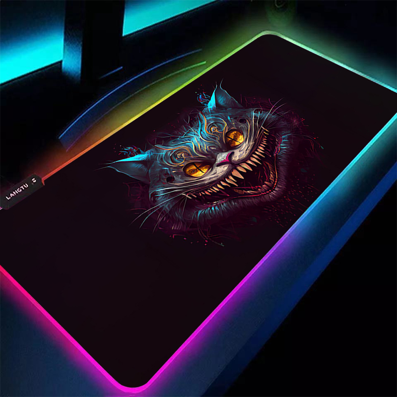 Grande mouse pad rgb a-aletas  - Desk Setup For Laptop avaliação e preço