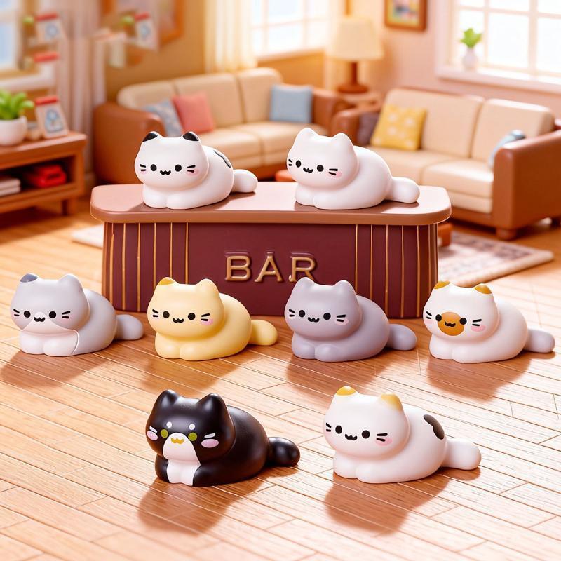 8 Peças de Miniaturas de Gatos - Desk Setup Nature avaliação e preço